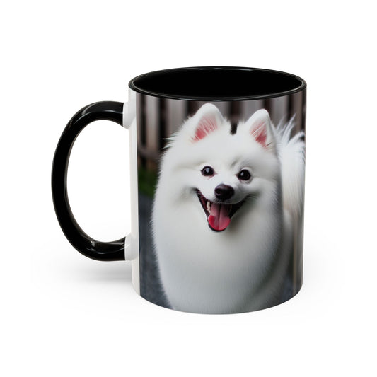 American Eskimo Dog Accent Coffee Mug - Perfect Gift for Dog Lovers