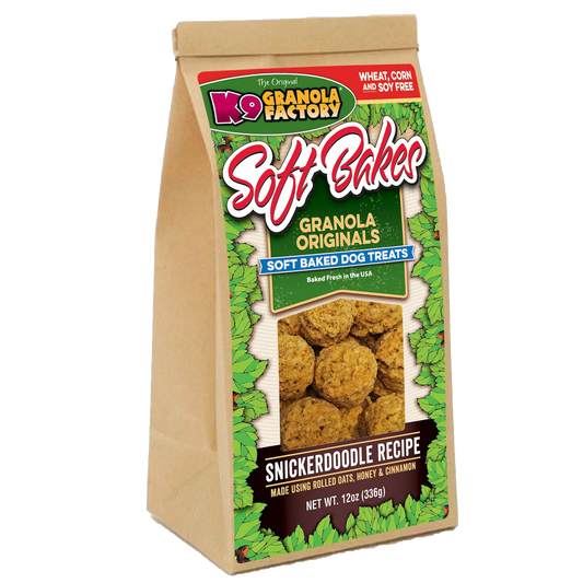 K9 Granola Factory Soft Bakes, Snickerdoodle Recipe Dog Treats (12oz) - K9 Granola Factory Dog Treats - The Family Pet