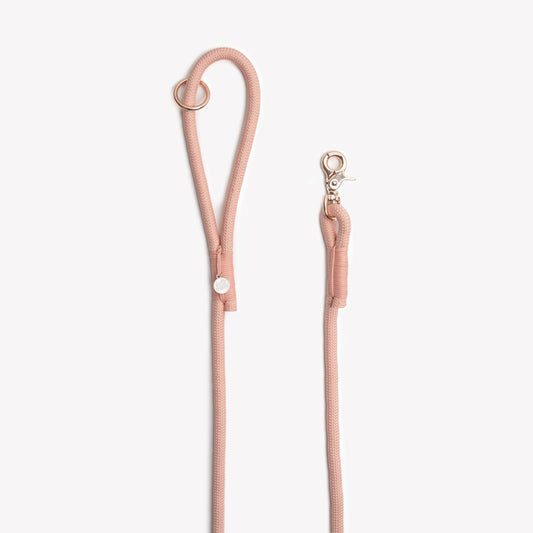 Powder Rose - Braided Rope Leash