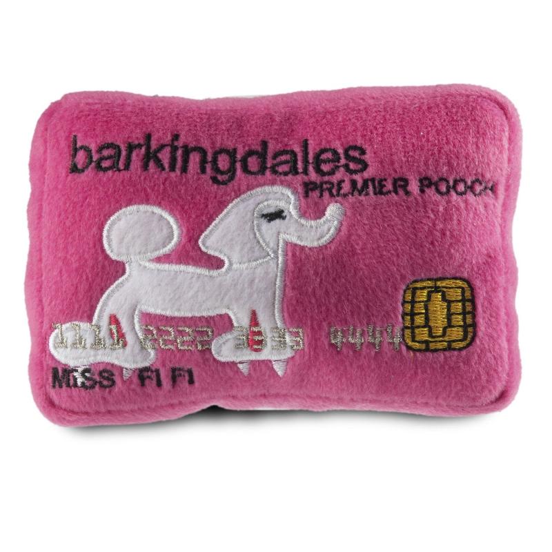 Barkingdales Credit Card Plush Squeak Dog Toy