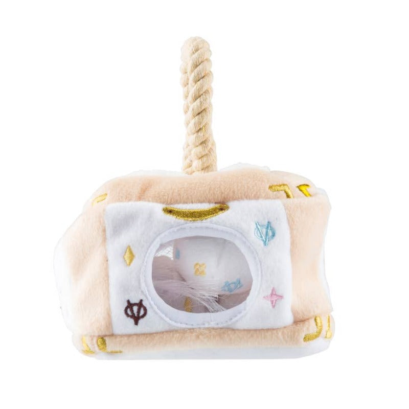 White Chewy V Trunk Interactive Activity House Dog Toy