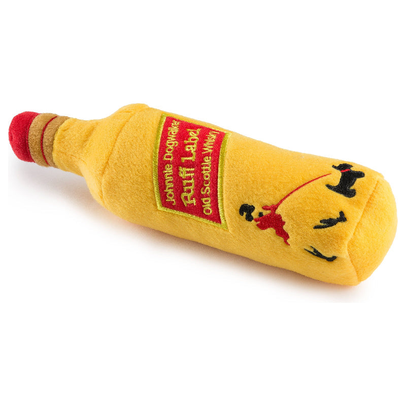 Johnnie Dogwalker Ruff Label Squeaker Plush Dog Toy