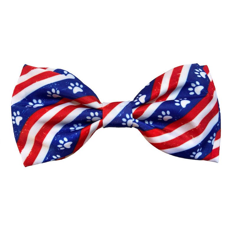 Paws & Stripes Bow Tie - 3 Sizes