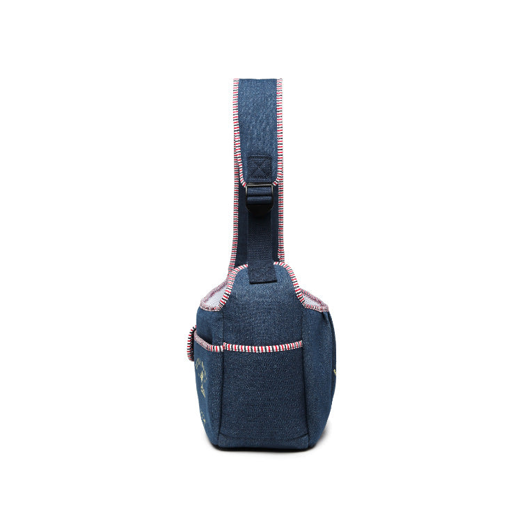 Denim Shoulder Pet Carrier Breathable 🎒