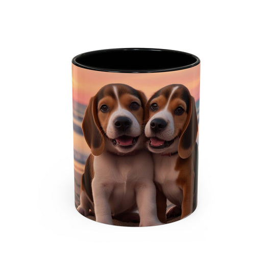 Beagle Love Accent Coffee Mug - Perfect Gift for Dog Lovers