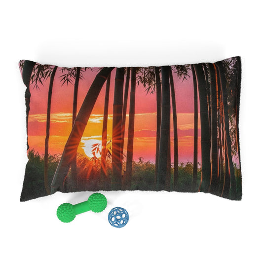 Bamboo Forest Sunrise Pet Bed