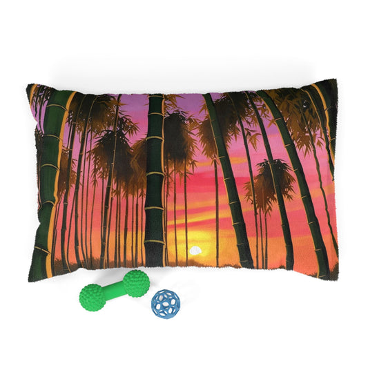 Bamboo Forest Sunrise Pet Bed