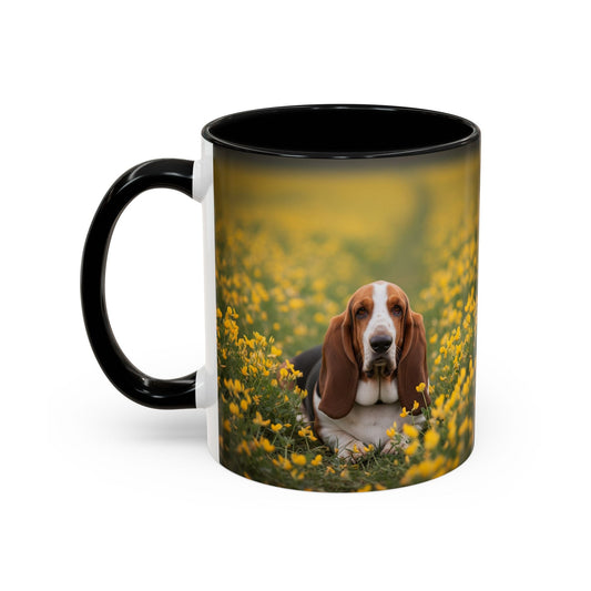 Basset Hound Accent Coffee Mug - Perfect Gift for Dog Lovers