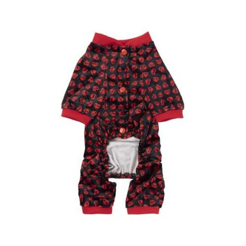 Heartbreaker Black & Red Dog Pajamas