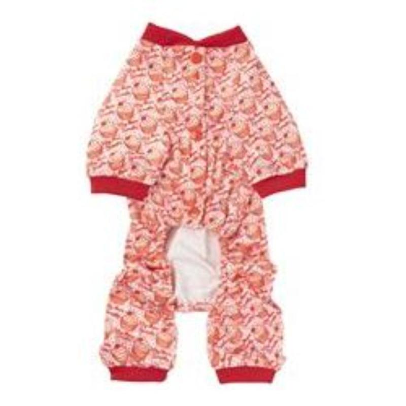 Hey There Sweetie Red Trim Cupcake Dog Pajamas