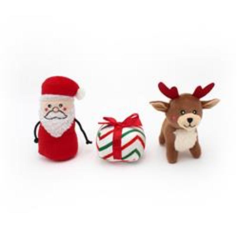 Holiday Burrow - Santa's Sleigh Dog Toy