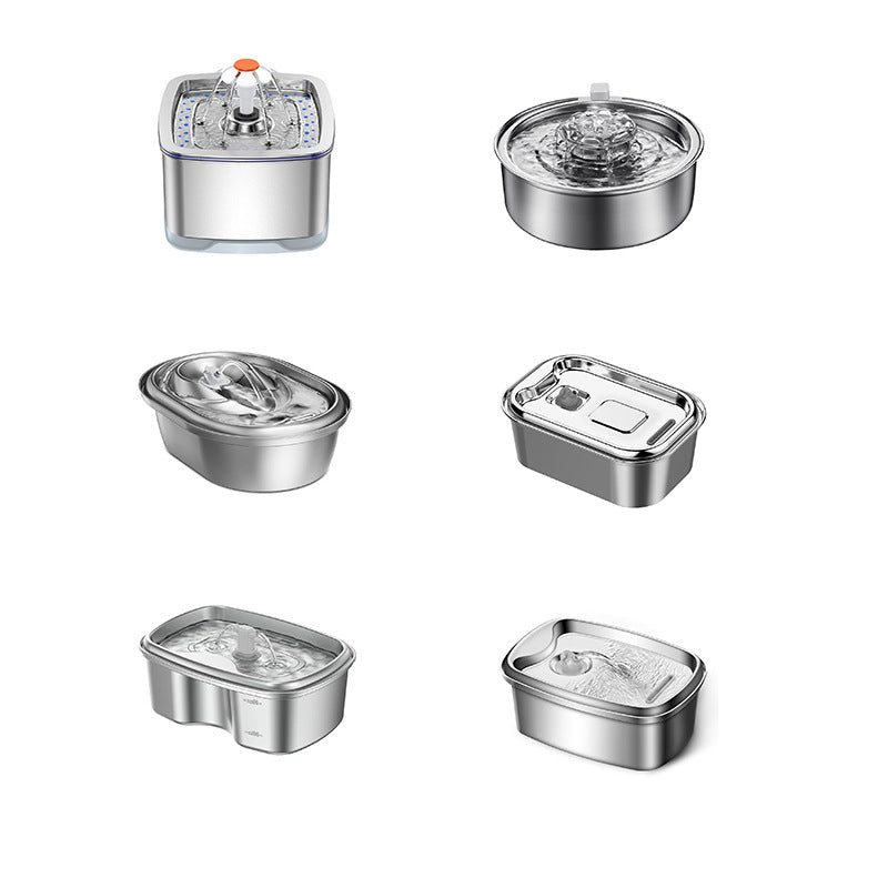 Stainless Steel Smart Pet Water Dispenser with Automatic Circulation and Filtration, Large Capacity Feeder for Cats and Dogs