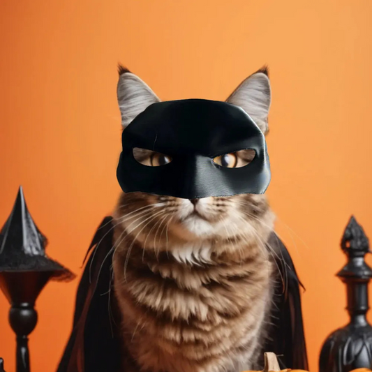 Cat Bat Superhero Mask โ Cute Halloween Costume for Cool Cats