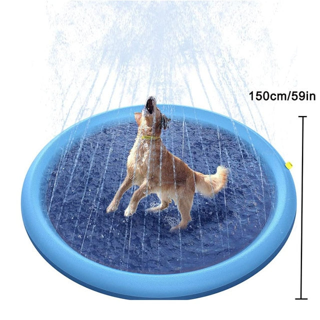 Dog Sprinkler Pad Cooling Mat Play Water Splash ๐ฆ