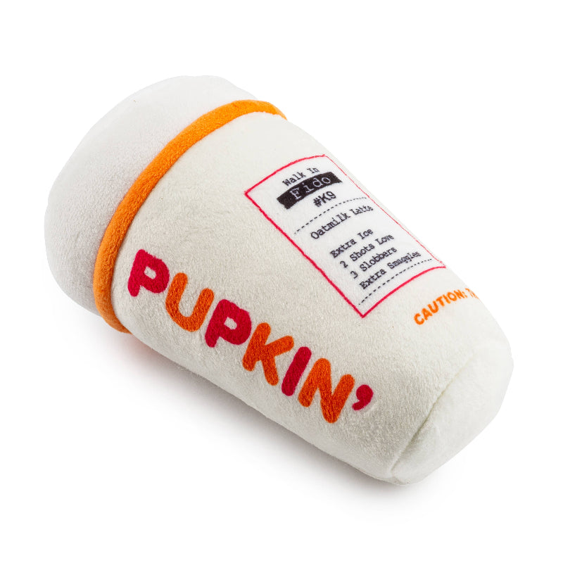 Pupkin' Donuts Hot Coffee Plush Dog Toy