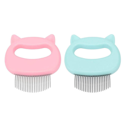 2-Pack: Pet Hair Removal And Massaging Shell Comb Brush For