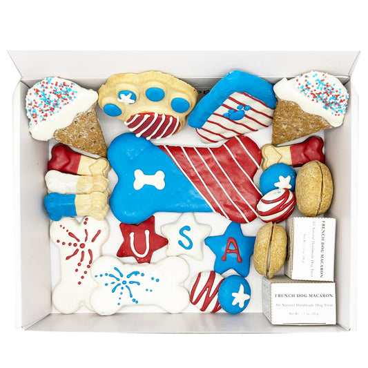 USA Themed Dog Treats Gift Box | Purrfect Pet Kingdom