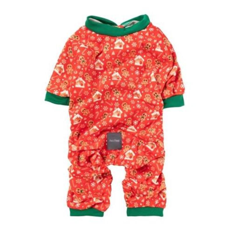 Gingerbread Snowstorm Pet Pajamas