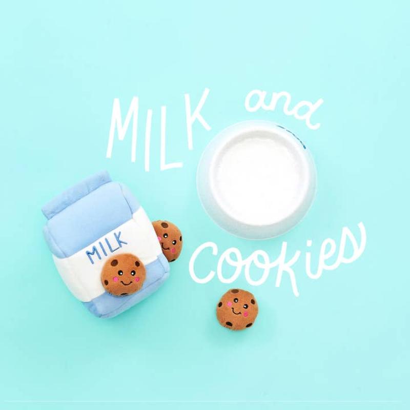Milk & Cookies Plush Interactive Dog Toy