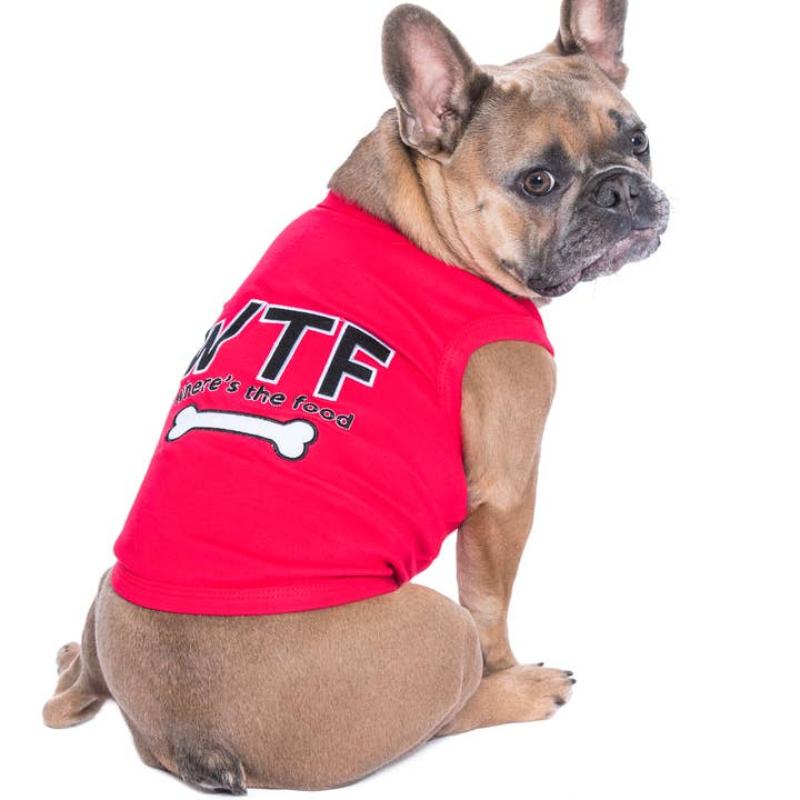WTF Where's the Food Red Dog T-Shirt