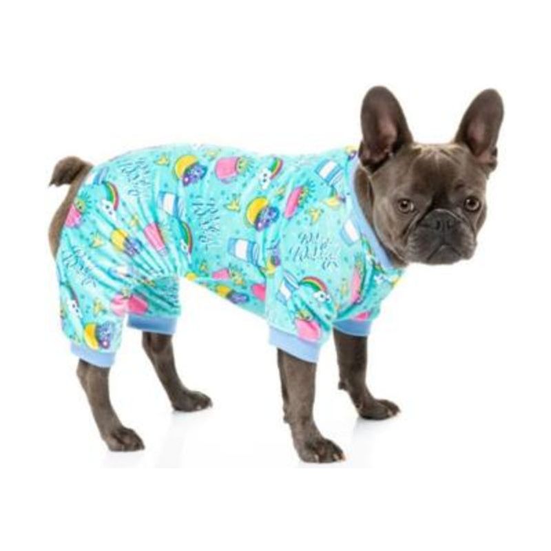 Wakey Wakey Soft Plush Blue Dog Pajamas