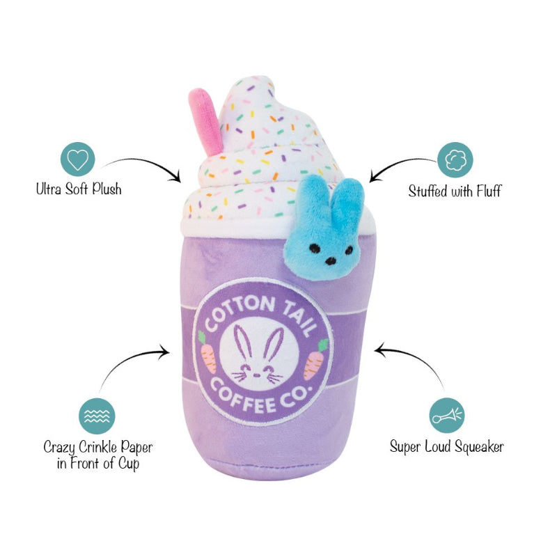 Cotton Tail Coffee Co. Plush Dog Toy