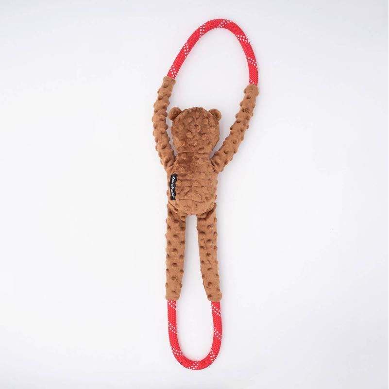 Valentine's RopeTugz Bear Plush Dog Toy