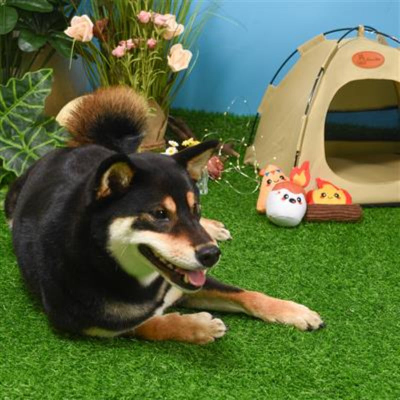 Camping Pups Camp Hound Plush Dog Toy Set - 3 Pc