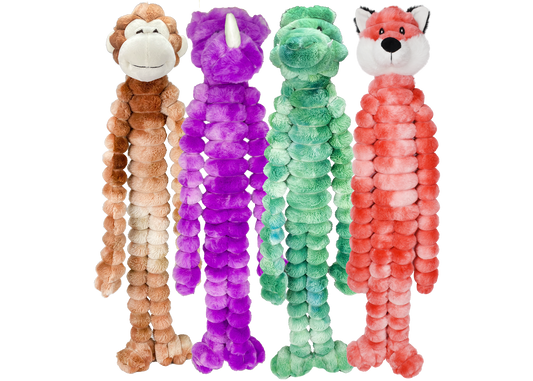 Multipet Crimpy Cuddlerz Medium - Assorted Animals 18" - Multipet Dog Toys - The Family Pet