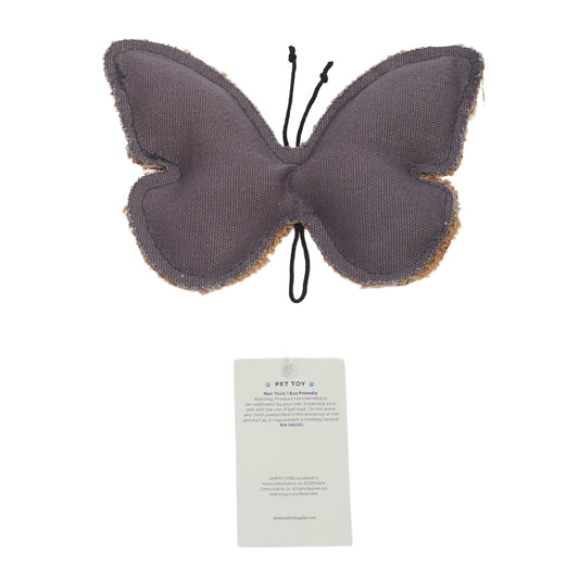 Country Living Canvas & Jute Butterfly-Shaped Dog Chew Toy ?