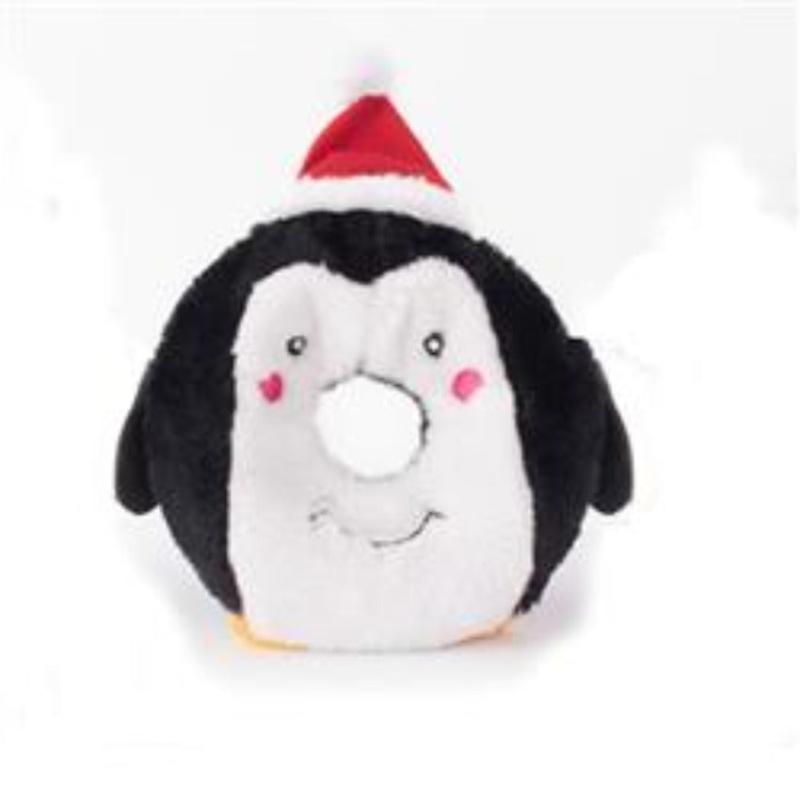 Holiday Donutz Buddies Penguin Dog Toy