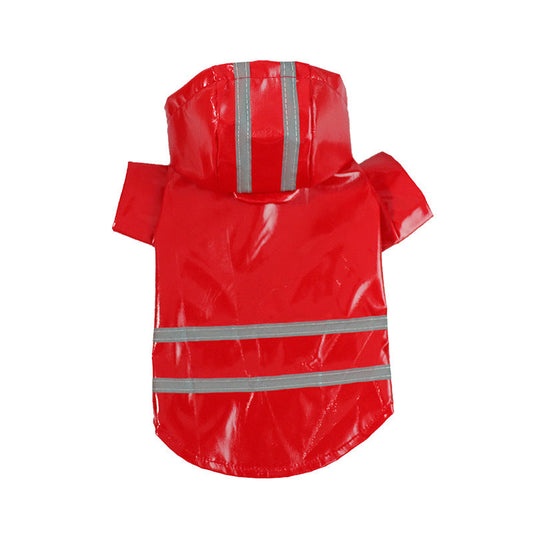 Pet Raincoat with Reflective Strips, Thickened Waterproof Raincoat for Small and Medium Dogs