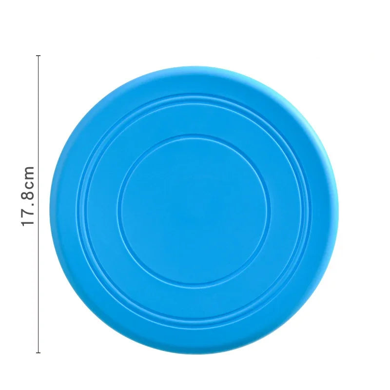 1pcs Funny Silicone Flying Saucer Dog Cat Toy Dog Game Flying Discs Resistant Chew Puppy Training Interactive Pet Supplies