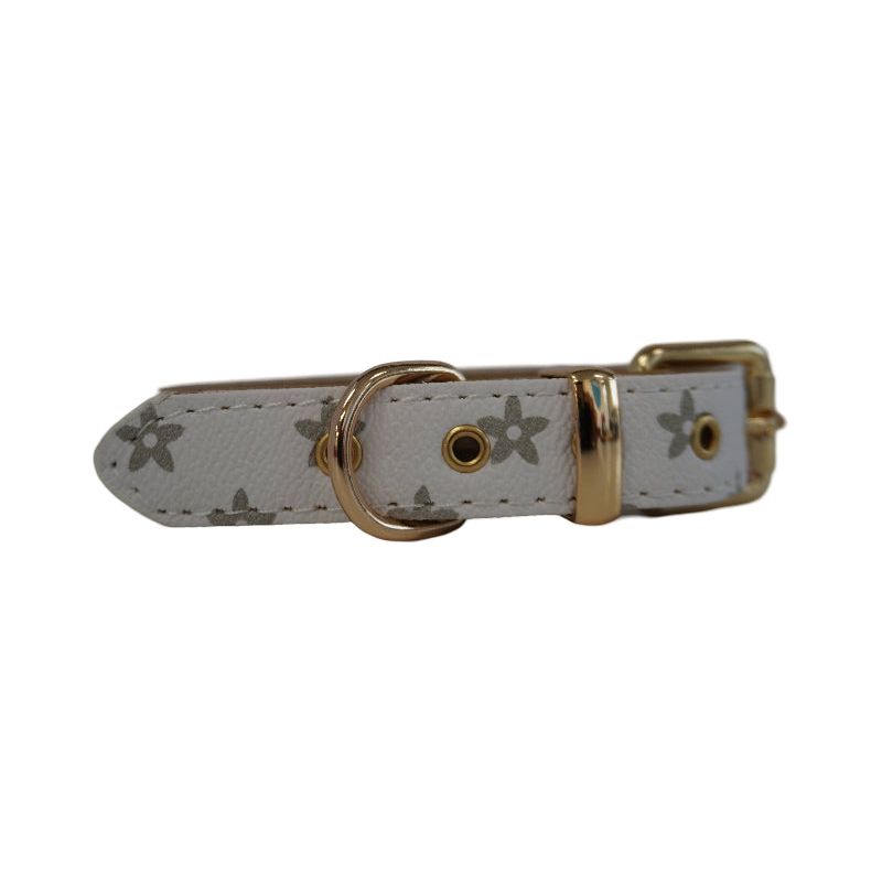 Tropez White Luxury Pet Collar