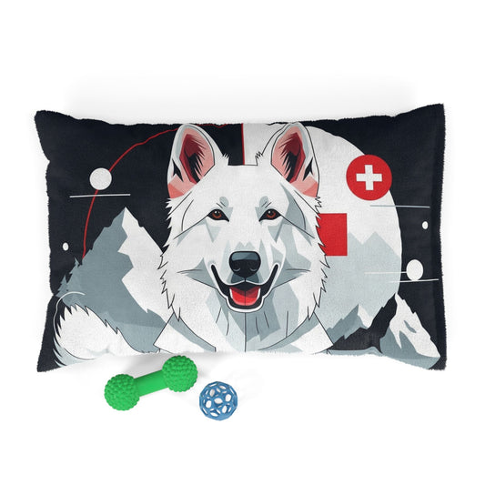 White Swiss Shepherd Dog Pet Bed
