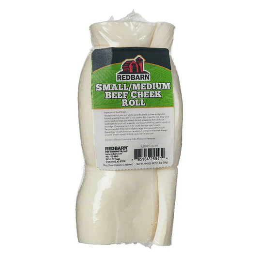 Redbarn Beef Cheek Roll Dog Treat - Dog Treats - The Family Pet - Small/Medium - sku - 42917580505130