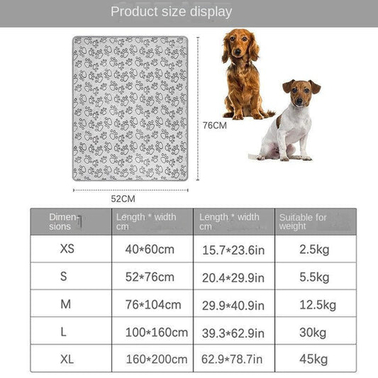 Pet Blanket Warm Cut Flower Footprint Cover Blanket Cat Dog