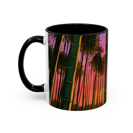 Bamboo Forest Sunrise Accent Coffee Mug - Perfect Gift for Dog Lovers