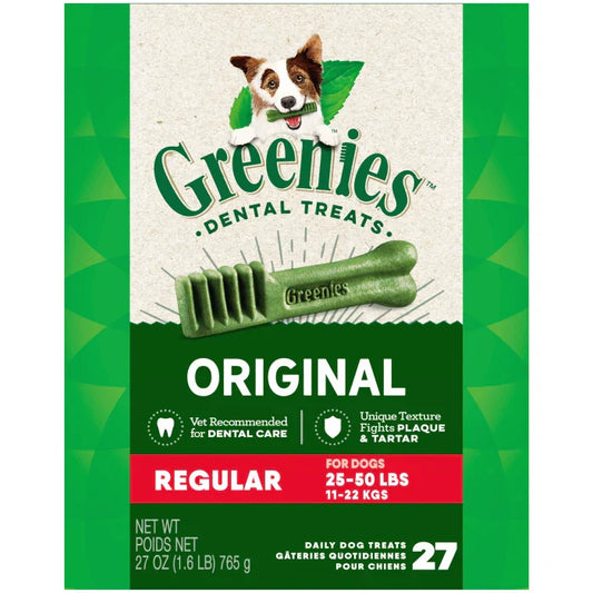 GREENIES Original Regular Dental Treats - Greenies Dog Treats - The Family Pet