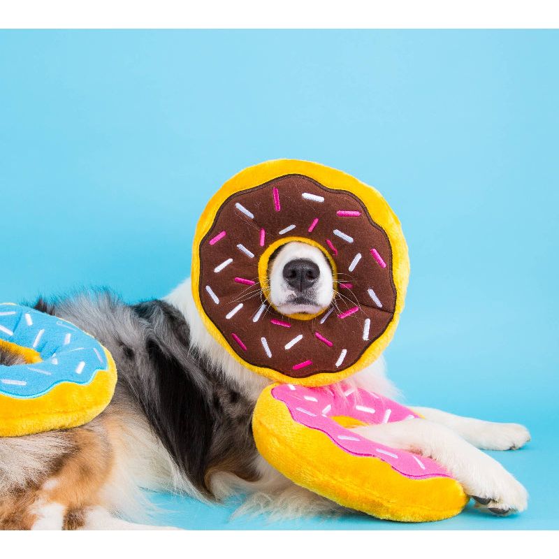 Jumbo Donutz Chocolate Sprinkles Squeaky Dog Toy