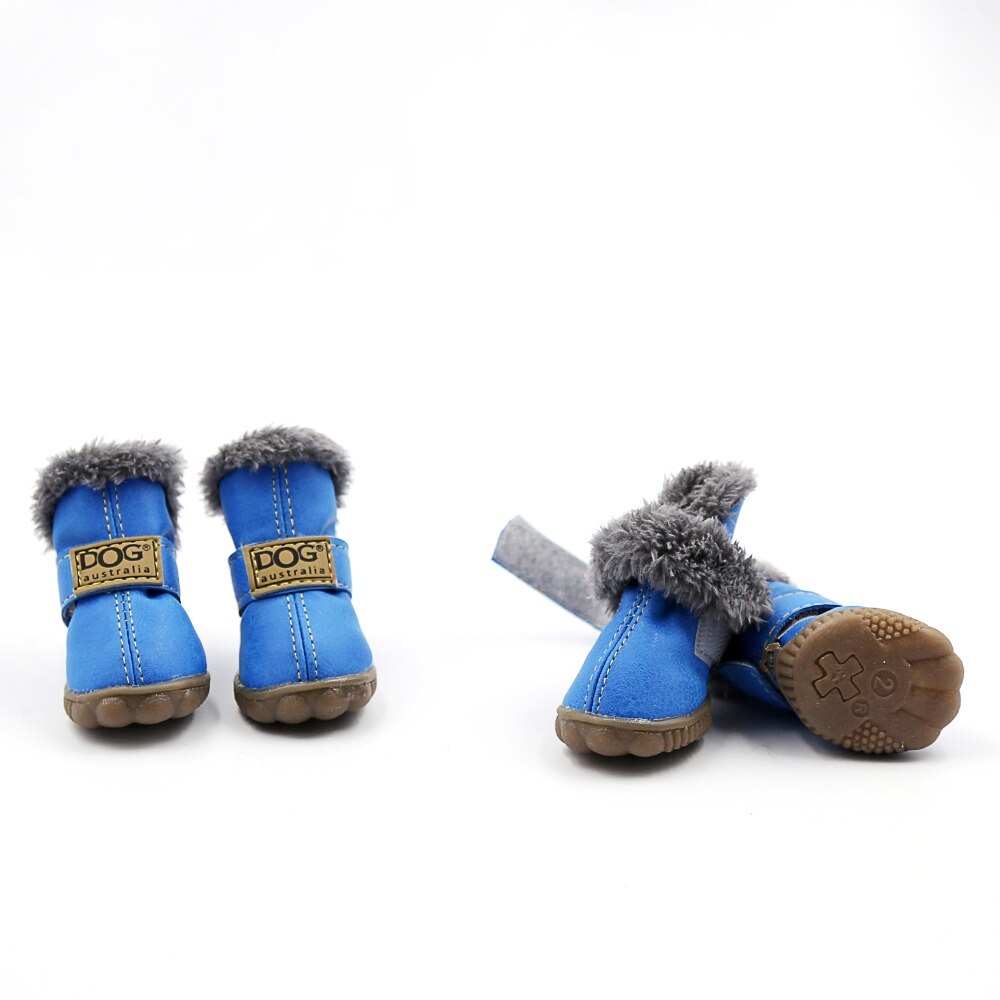 Dog Snow Boots Waterproof Fleece Lined Warm Winter 🥾