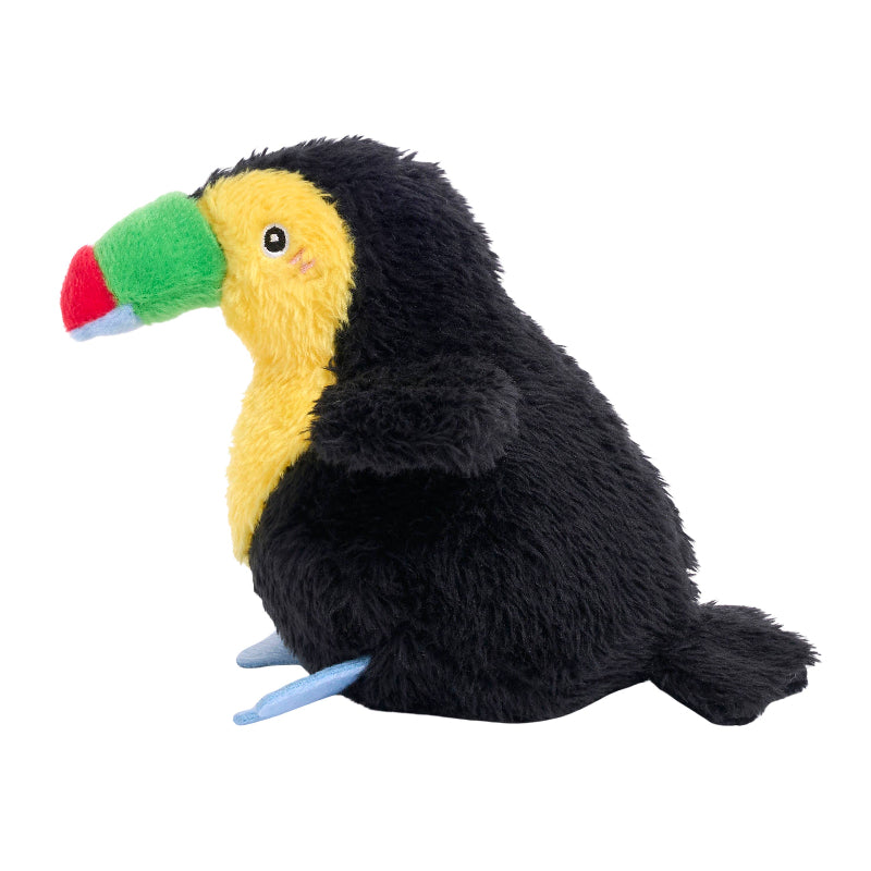 Toucan ZippyTuff 2-in-1 Birdiez Ball Plush Dog Toy