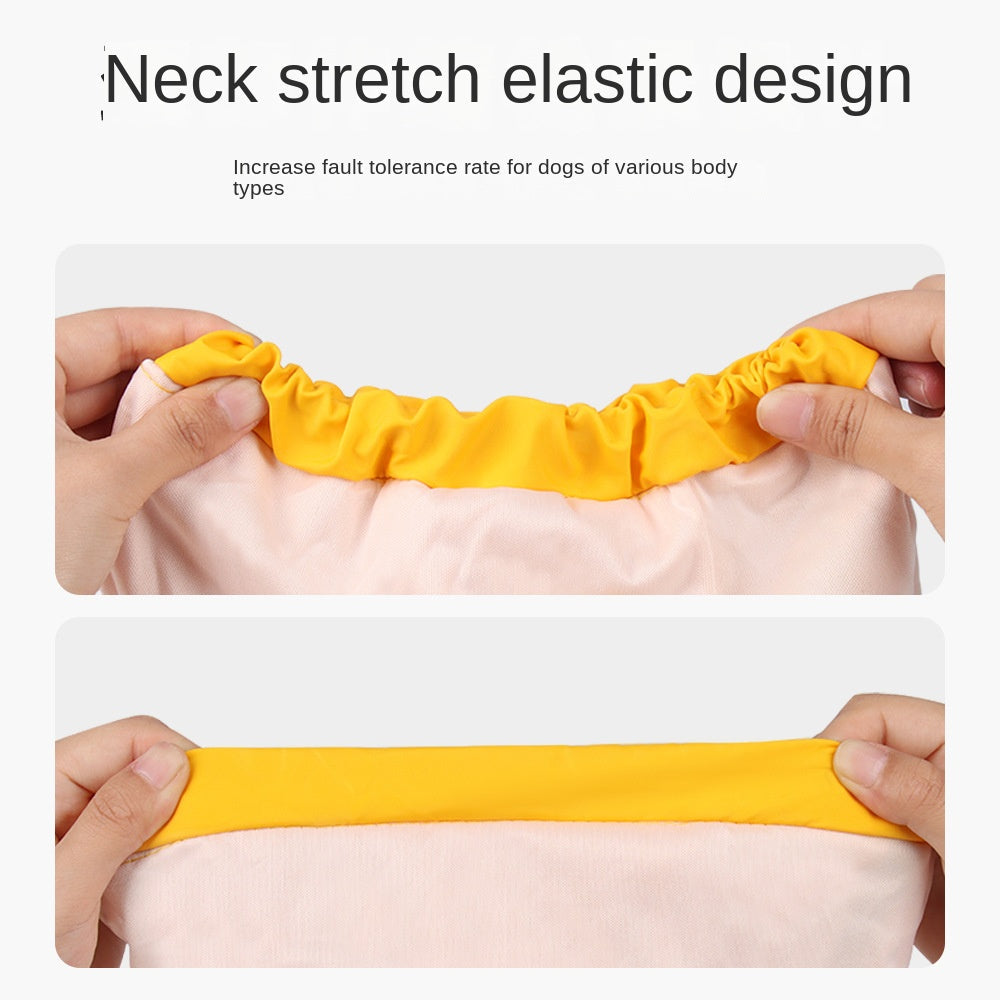 Large Dog Raincoat - Poncho Style Reflective Strip Pet Raincoat Windproof Waterproof Dog Hooded Raincoat - Purrfect Pet Kingdom