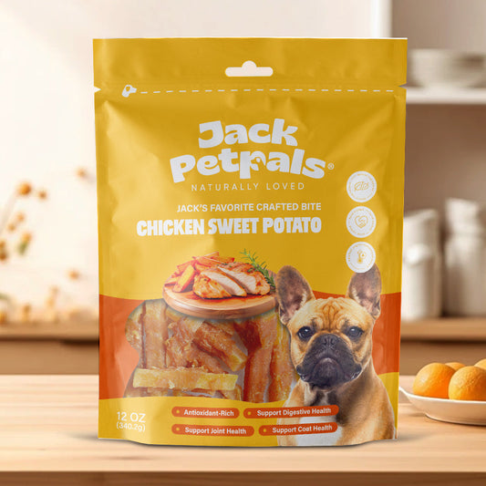 Jack PetPals Crafted Bite Chicken Sweet Potato Dog Treats (12oz) - Purrfect Pet Kingdom