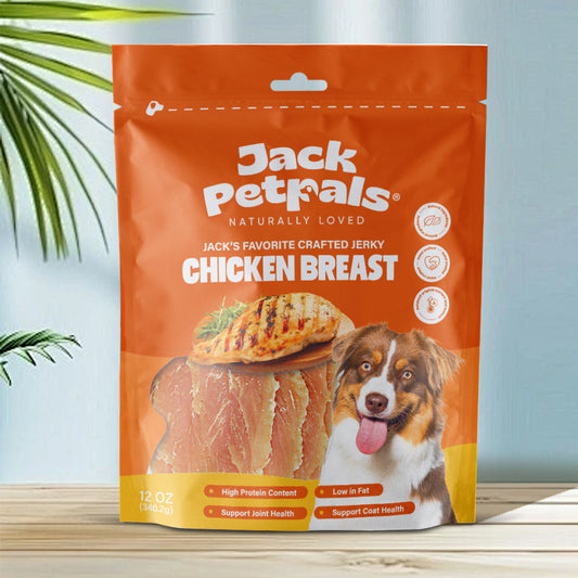 Jack PetPals Handcrafted Jerky Chicken Breast Dog Treats (12oz) - Purrfect Pet Kingdom