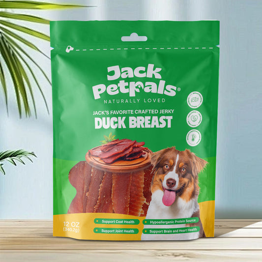 Jack PetPals Handcrafted Jerky Duck Breast Dog Treats (12oz) - Purrfect Pet Kingdom