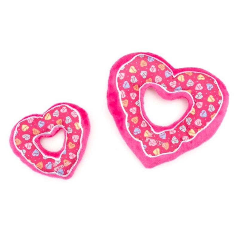 Puppy Love Heart Pink Dog Toy - 2 Sizes