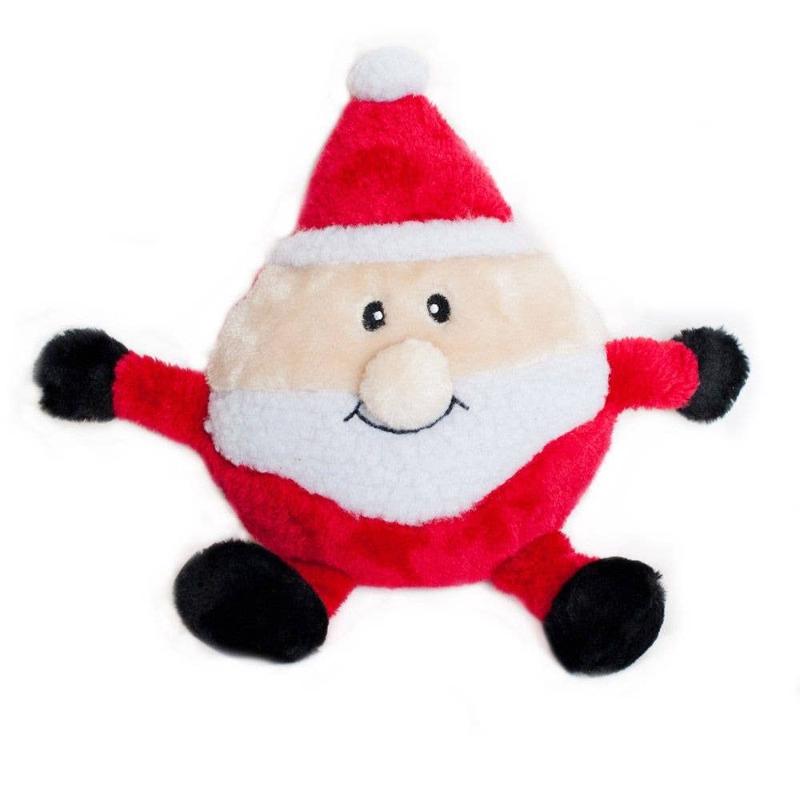 Holiday Brainey Santa Claus Dog Toy