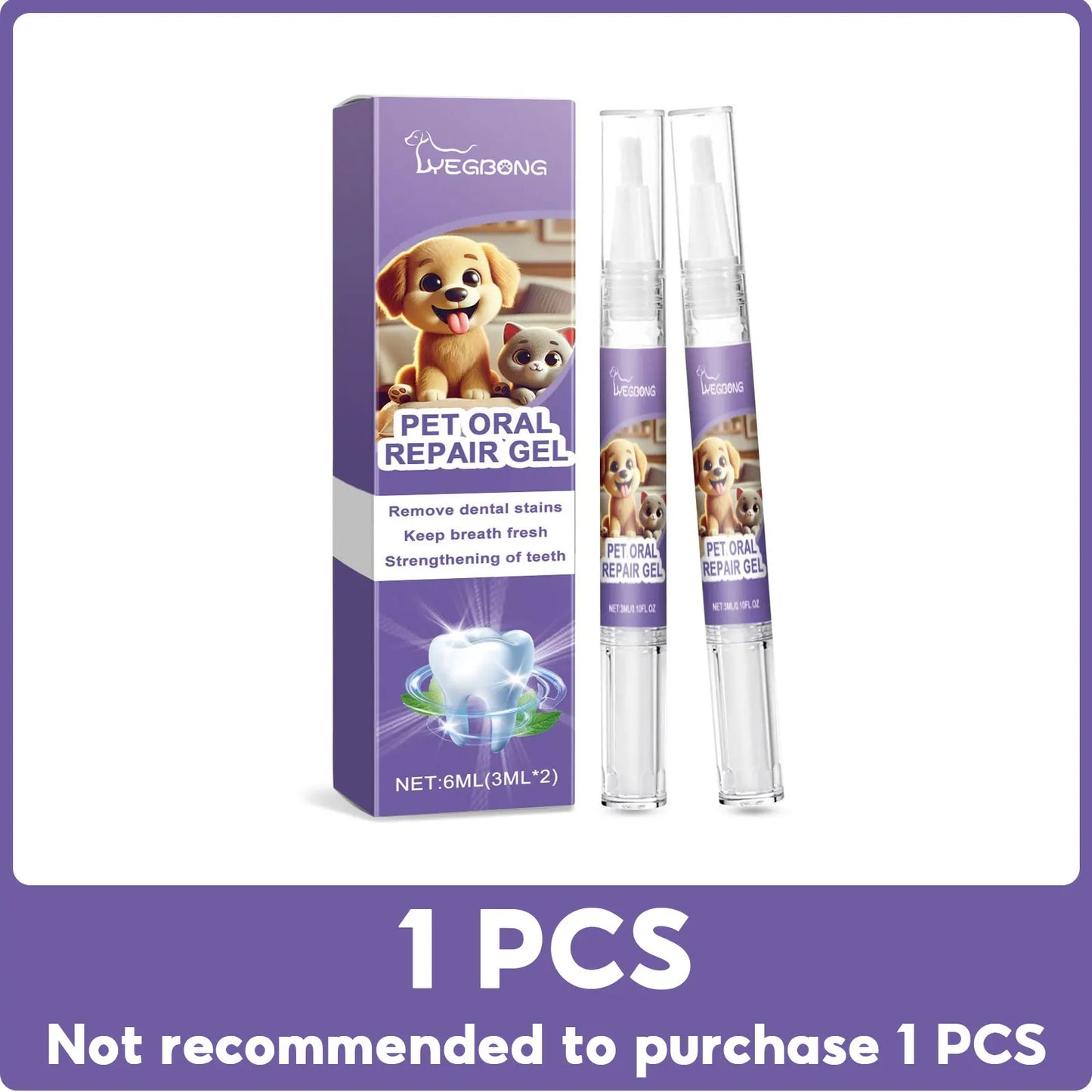 12pcs Pet Toothbrush Pen Dental Stain Cleaning Tartar Remover Whitening Teeth Cleaning Tool Breath Freshener Dog Dental Care Gel