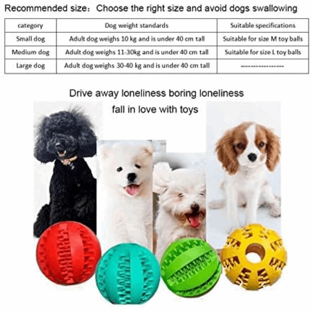 Dog Treat Toy Ball Dog Tooth Cleaning Toy Interactive Dog - gallery image 13